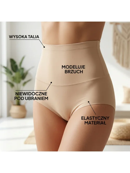 Majtki Modelujące Wysoka Talia Slim Brzuch Zestaw 3 szt